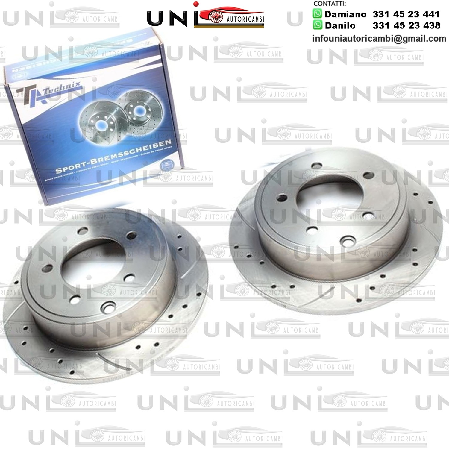 2X Dischi Sportivi Posteriori Chrysler Sebering / Jeep Compass / Patriot