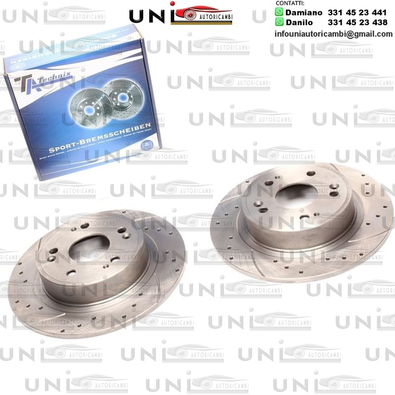 2X Dischi Sportivi Posteriori Honda Accord VIII / VIII Tourer