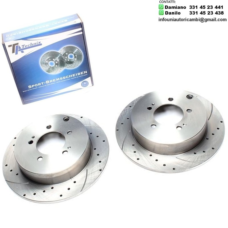 2X Dischi Sportivi Posteriori Citroën C-Crosser / Mitsubishi Lancer Sportback / Outlander II / Peugeot 4007
