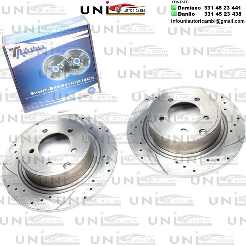 2X Dischi Sportivi Posteriori Citroën C4 Aircross / Mitsubishi ASX / Outlander II / Peugeot 4008