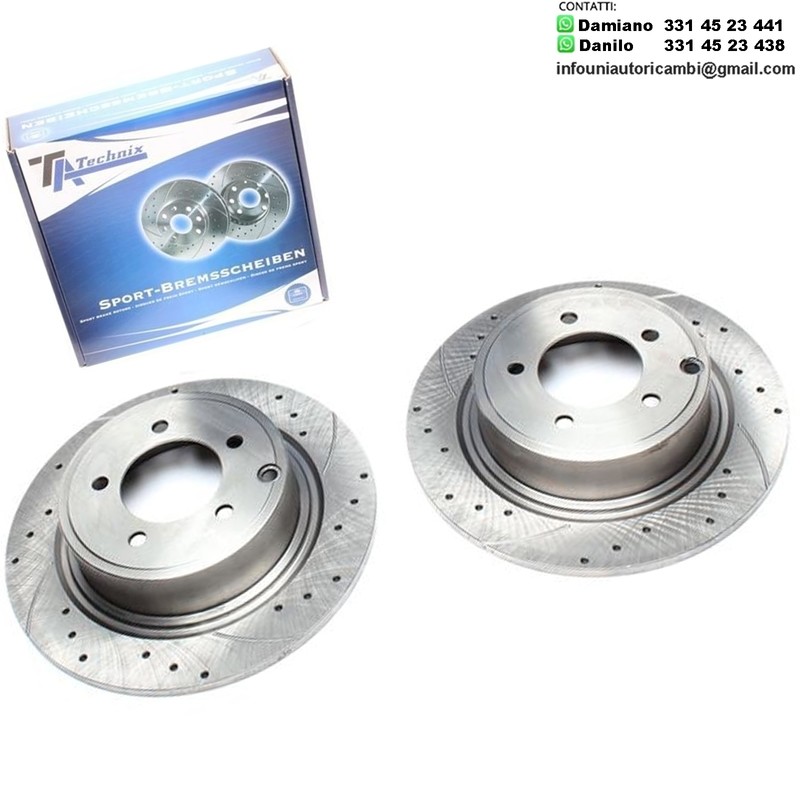 2X Dischi Sportivi Posteriori Chrysler Sebring Cabriolet / Jeep Compass / Patriot / Lancia Flavia Cabriolet