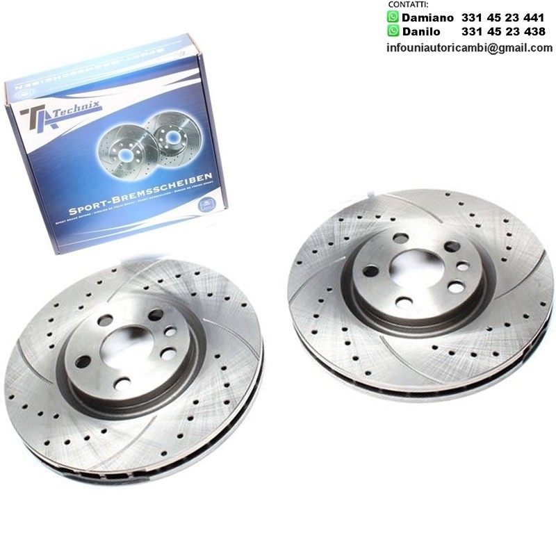 2X Dischi Sportivi Anteriori Citroën C8 / Jumpy / Fiat Scudo Box / Ulysse / Lancia Phedra / Peugeot / 807