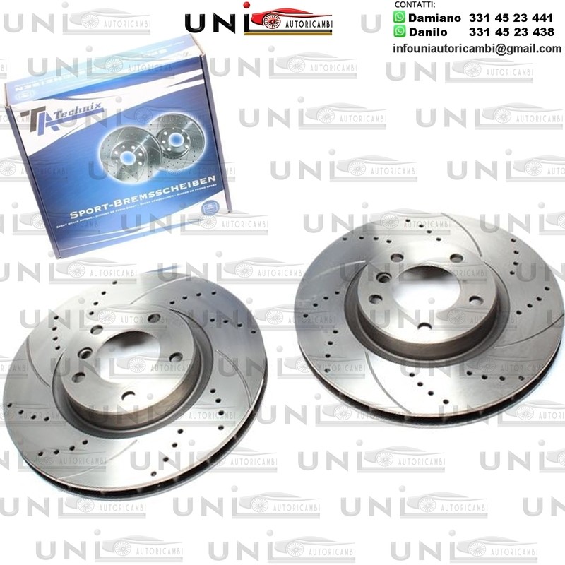 2X Dischi Sportivi Anteriori BMW Serie 3 / 3 Coupe / Z3 / Z3 Coupe / Wiesmann MF3 Roadster