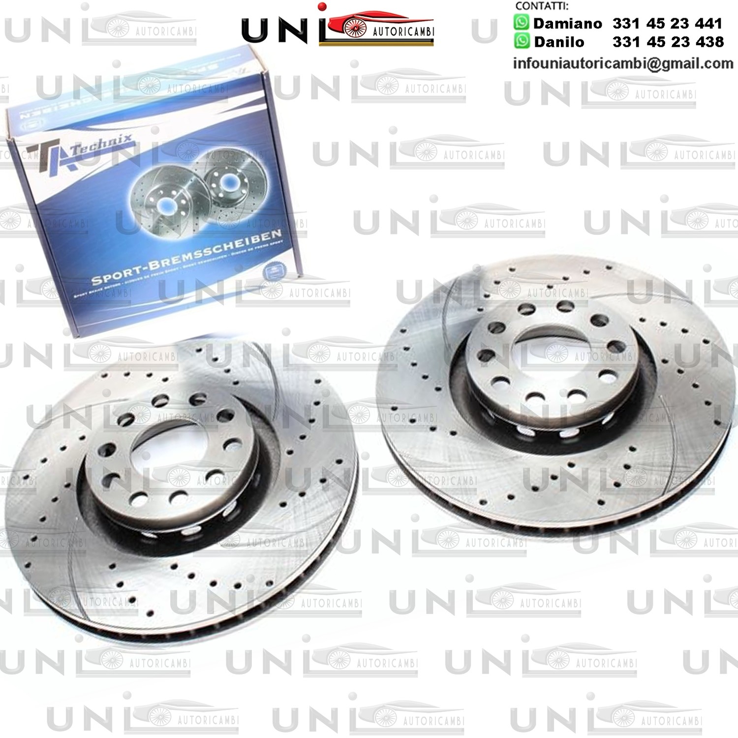 2X Dischi Sportivi Anteriori Audi A6 / A6 Avant / A8 / 100 / 100 Avant