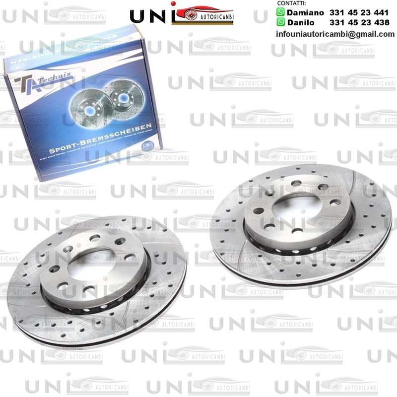 2X Dischi Sportivi Anteriori Audi A2 / Volkswagen Lupo