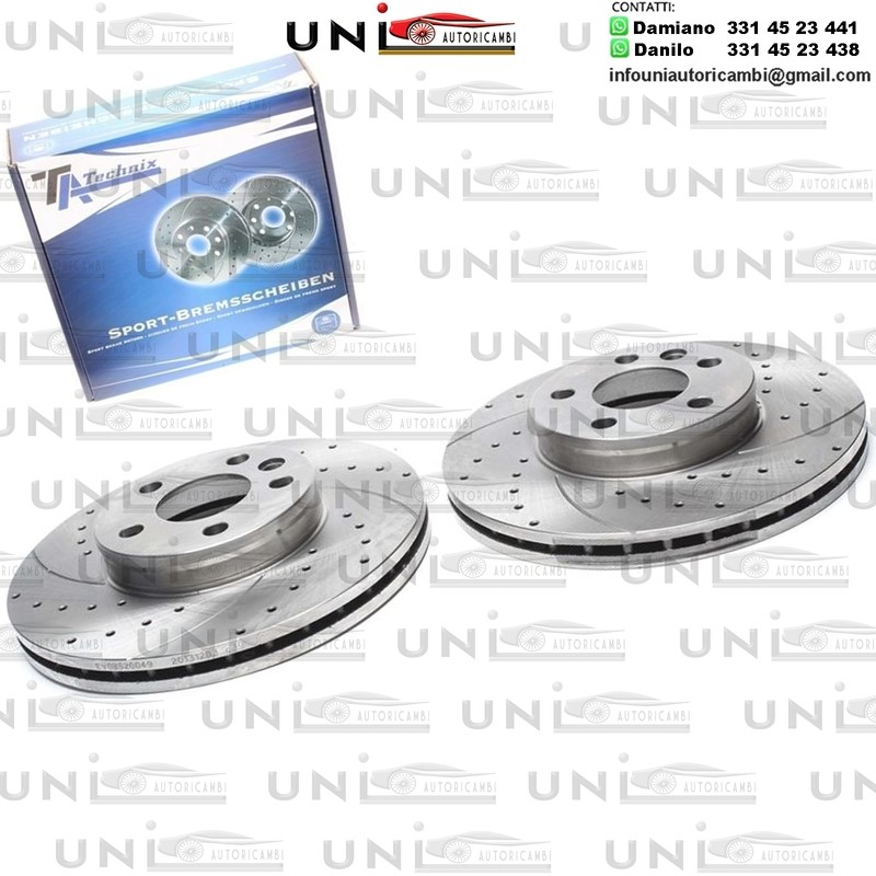 2X Dischi Sportivi Anteriori Ford Galaxy / Seat Alhambra / VW Sharan / T4 Bus / T4 Box