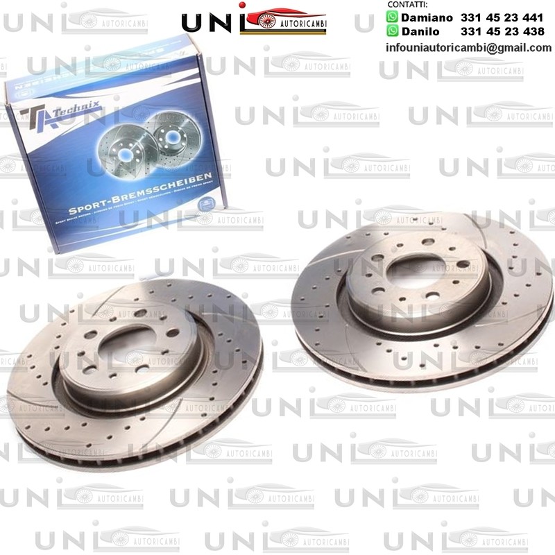 2X Dischi Sportivi Anteriori Volvo C70 I Coupe / C70 I Convertible / S70 / S90 / V70 I / XC70 Cross Country