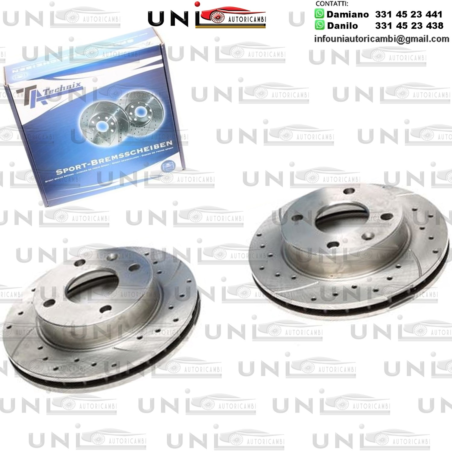 2X Dischi Sportivi Anteriori  Ford Escort III / Escort III Cabriolet / Escort IV / Orion I / Orion II / Sierra Hatchback