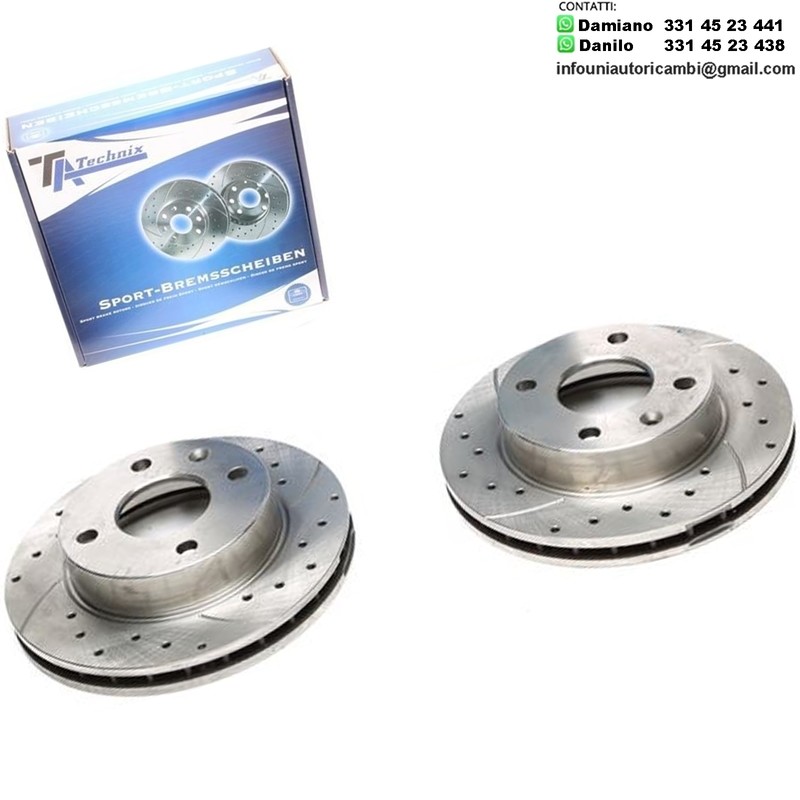 2X Dischi Sportivi Anteriori  Ford Escort III / Escort III Cabriolet / Escort IV / Orion I / Orion II / Sierra Hatchback