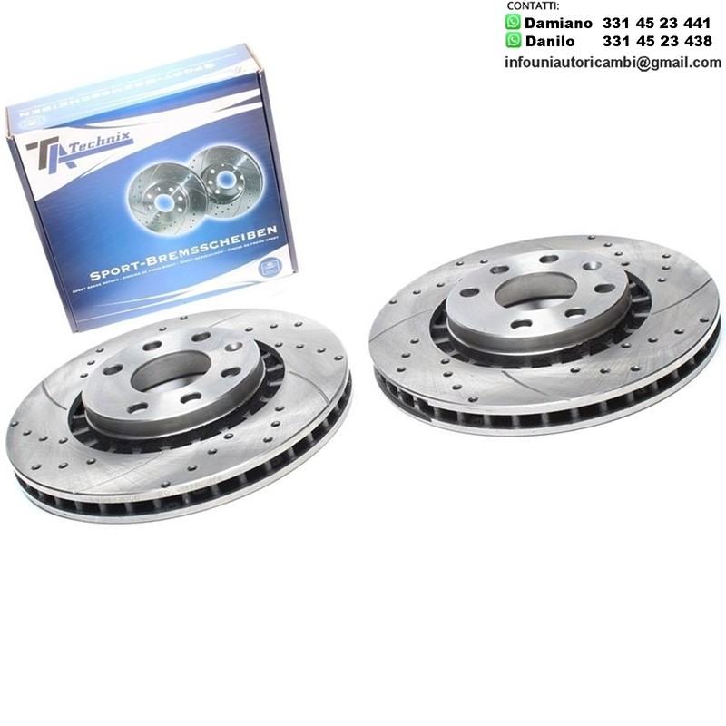 2X Dischi Sportivi Anteriori Daewoo Aranos / Espero / Lotus Elan / Opel Astra F / Vectra / Kaddet E / Ascona