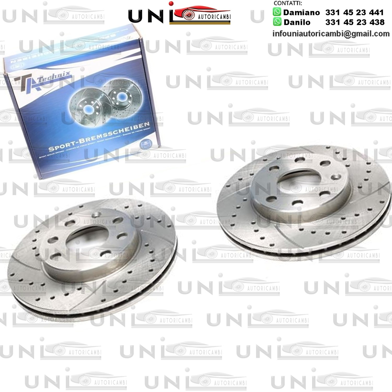 2X Dischi Sportivi Posteriori Chevrolet Aveo / Kalos / Ascona C / Astra F / Corsa A + B / Kadett D + E / Vectra A