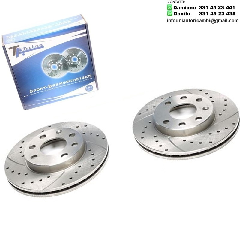 2X Dischi Sportivi Posteriori Chevrolet Aveo / Kalos / Ascona C / Astra F / Corsa A + B / Kadett D + E / Vectra A