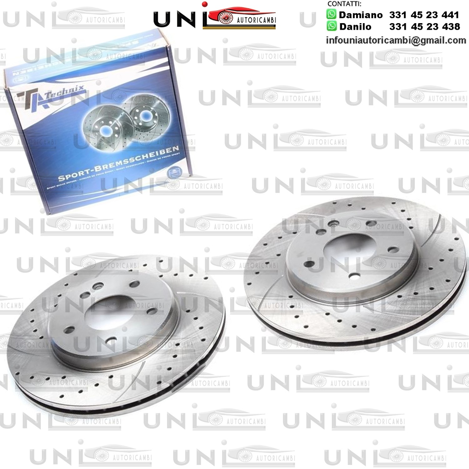 2X Dischi Sportivi Anteriori Mercedes-Benz Classe C / Classe C Station Wagon