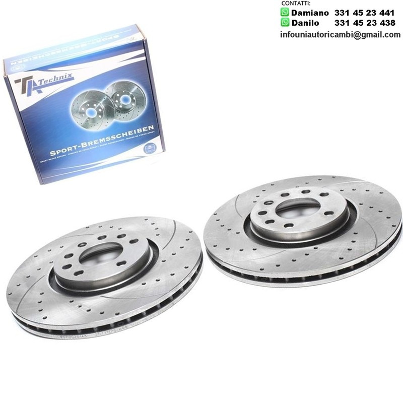 2X Dischi Sportivi Anteriori Opel Astra F/G/H / Combo / Corsa C / Meriva / Zafira A/B/C / Saab 9-3/9-5