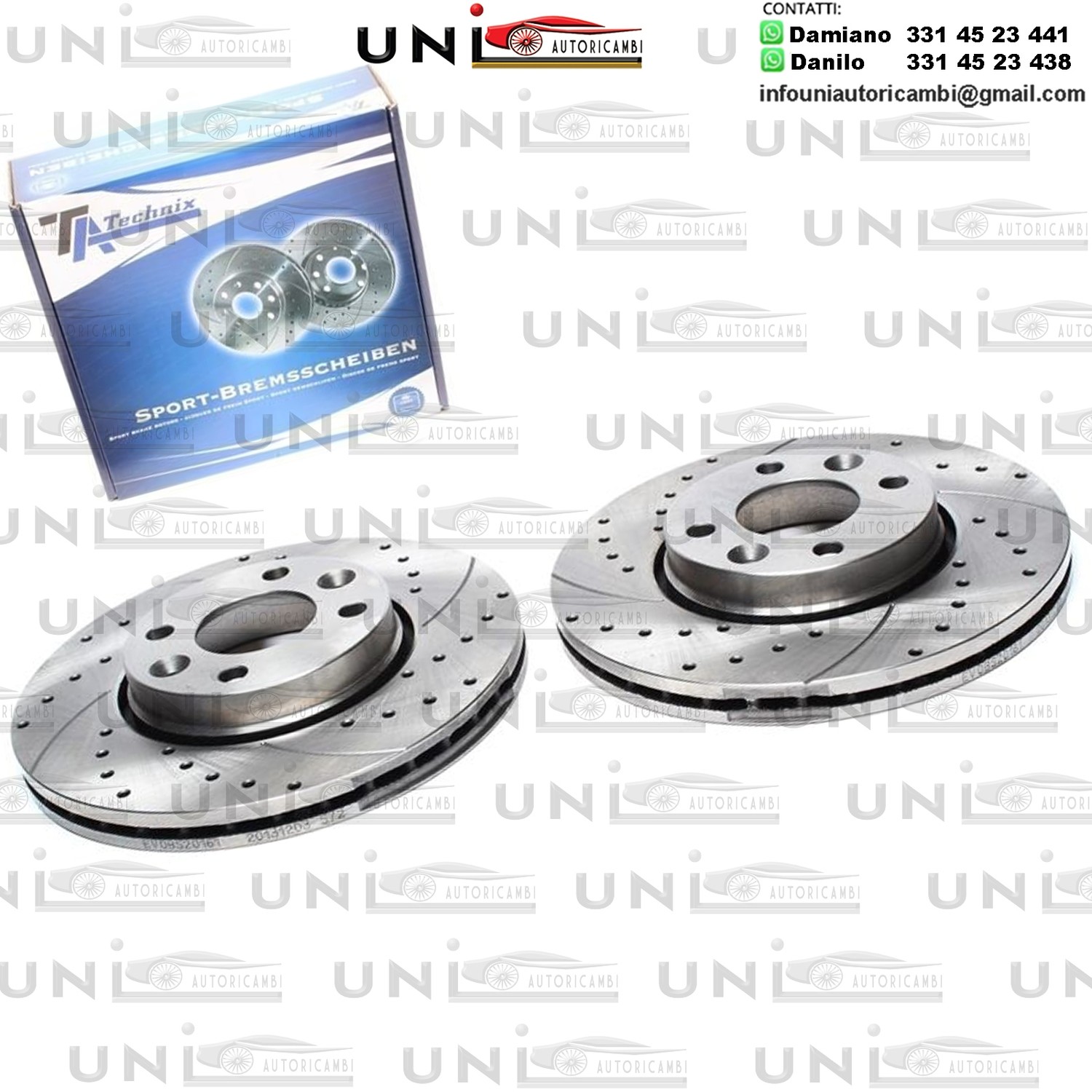 2X Dischi Sportivi Anteriori Dacia Logan / Nissan Micra / Renault Clio III / Modus / Megan II / Logan Estate