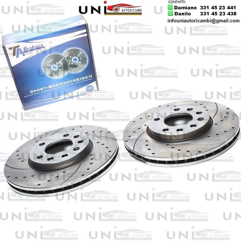 2X Dischi Sportivi Anteriori Fiat Croma / Opel Signum / Vectra C / Vectra C GTS / Saab 9-3 / 9-3 Cabriolet / Combi / 9-3X