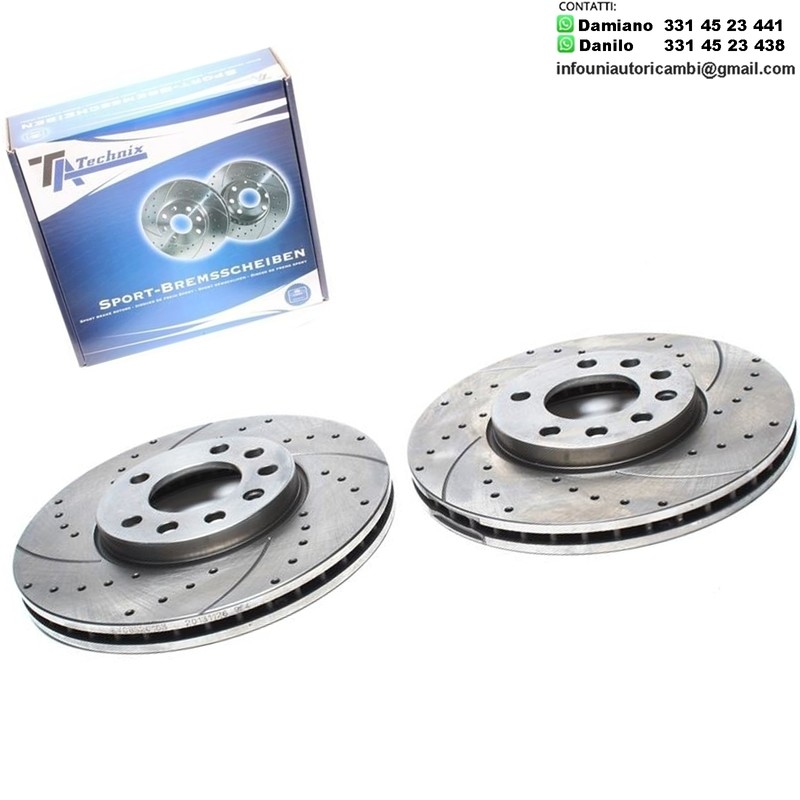 2X Dischi Sportivi Anteriori Fiat Croma / Opel Signum / Vectra C / Vectra C GTS / Saab 9-3 / 9-3 Cabriolet / Combi / 9-3X