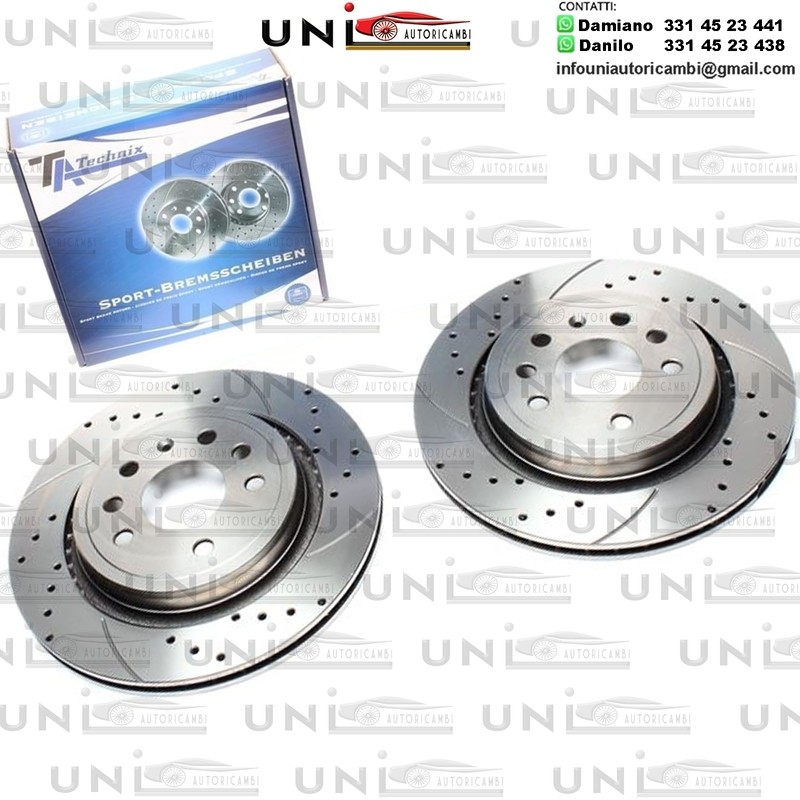 2X Dischi Sportivi Posteriori Fiat Croma / Opel Signum / Vectra C / Vectra C GTS / Saab 9-3 / 9-3 Cabriolet / 9-3 Estate