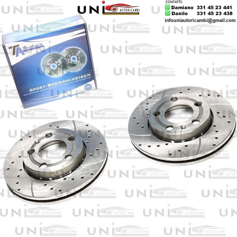 2X Dischi Sportivi Anteriori Skoda Fabia / Fabia Praktik / VW Fox / Polo / Polo Saloon