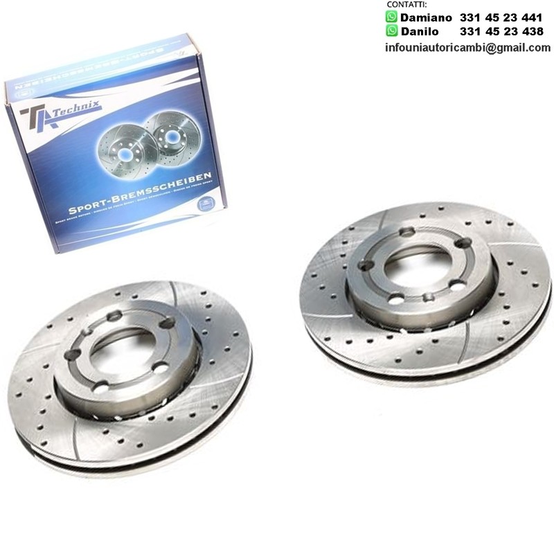 2X Dischi Sportivi Anteriori Skoda Fabia / Fabia Praktik / VW Fox / Polo / Polo Saloon