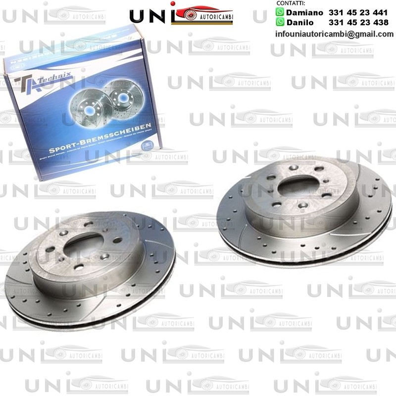 2X Dischi Sportivi Anteriori Opel Agila A / Suzuki Justy III / Ignis II / Wagon R+