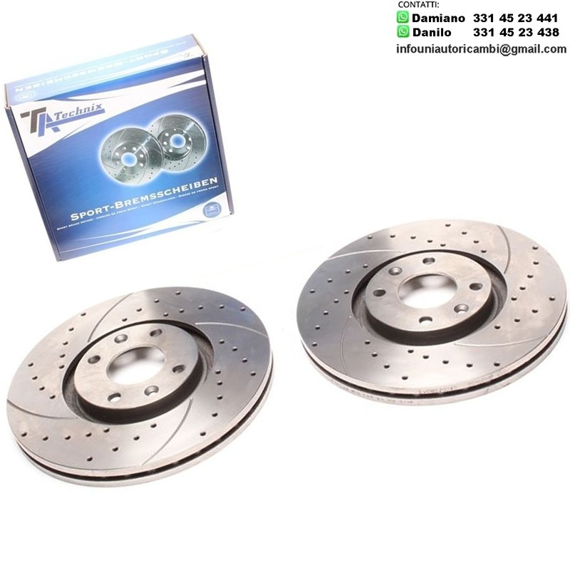 2X Dischi Sportivi Anteriori Citroën C4 / C4 Coupe / C4 Picasso / C4 Grand Picasso / Peugeot 207 / 307