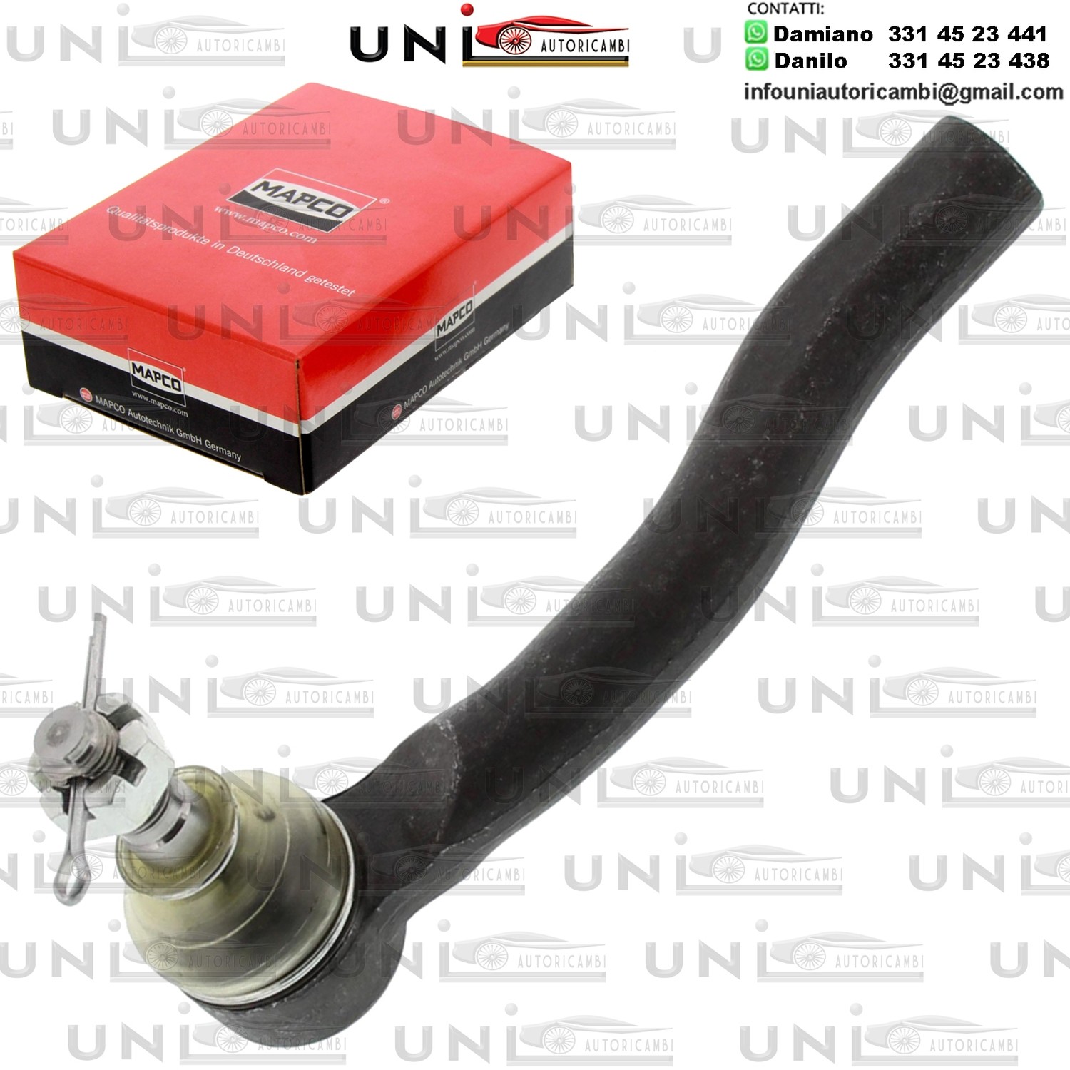 Testa barra d`accoppiamento Assale anteriore Destra Rinforzata CITROEN C1, II / PEUGEOT 107, 108 / TOYOTA AYGO 1.0/1.2/1.4D 06.05-