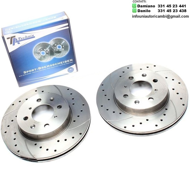 2X Dischi Sportivi Anteriori Honda Concerto / Rover 200 Hatchback / 200 Coupe / 400 / 400 Tourer / Cabriolet