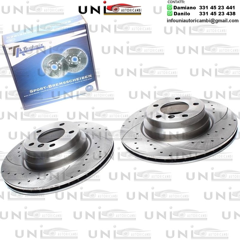 2X Dischi Sportivi Anteriori BMW Series 1 / Coupe / Series 3 / Cabriolet / Coupe / Touring / X1