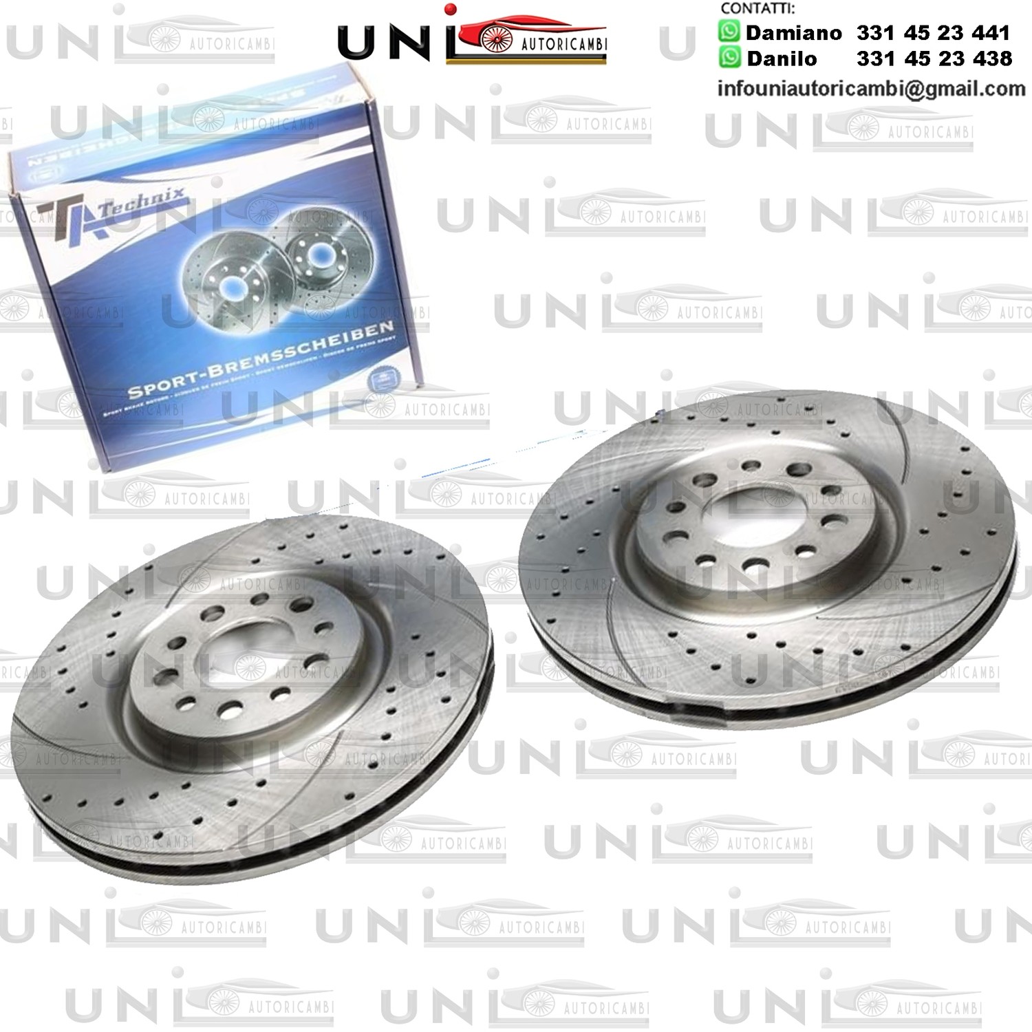 2X Dischi Sportivi Anteriori Alfa Romeo 159 / 159 Sportswagon / Brera / Giulietta / Spider / Jeep Cherokee