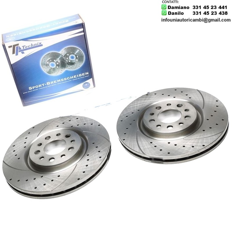 2X Dischi Sportivi Anteriori Alfa Romeo 159 / 159 Sportswagon / Brera / Giulietta / Spider / Jeep Cherokee