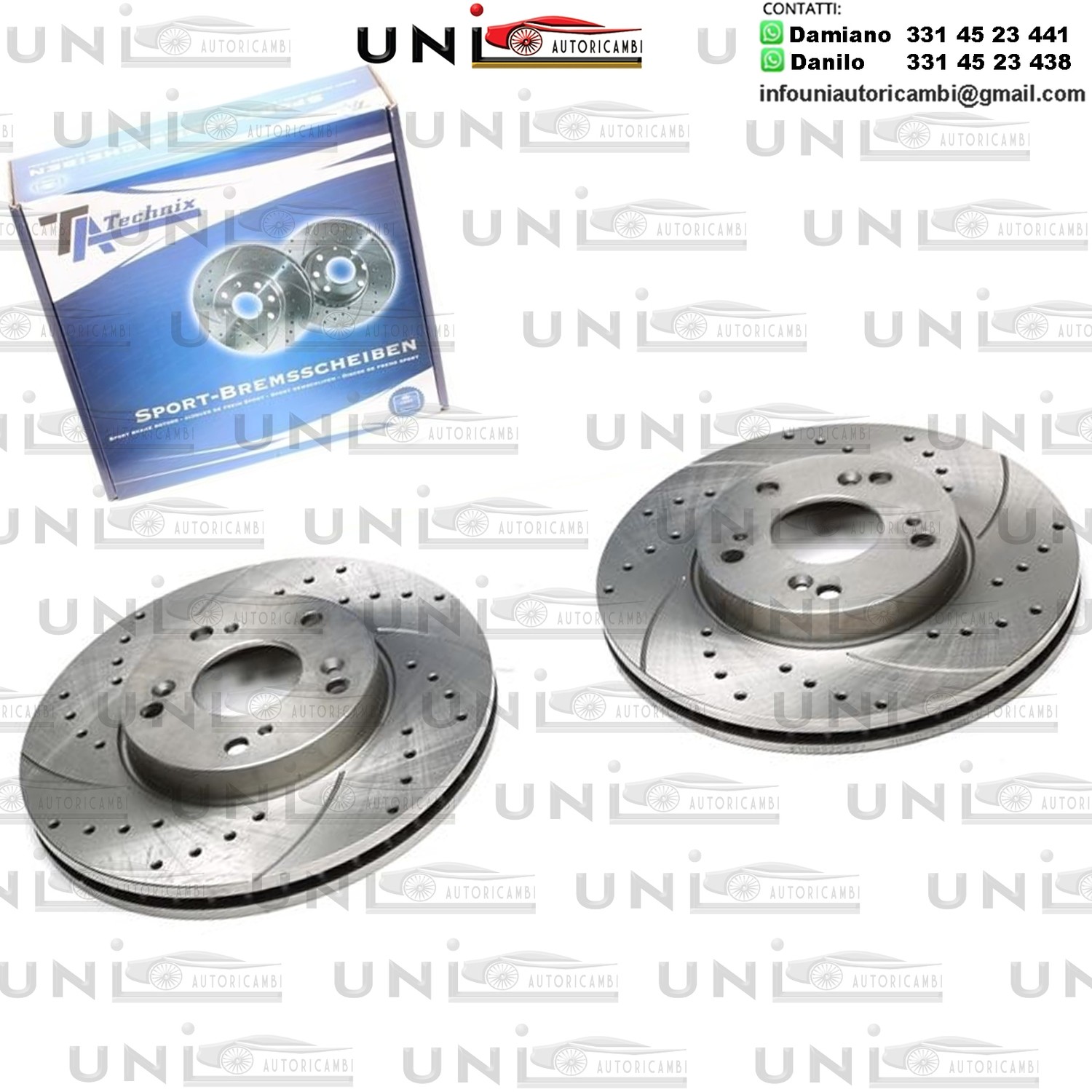 2X Dischi Sportivi Anteriori Honda Accord VII / Accord VII Tourer