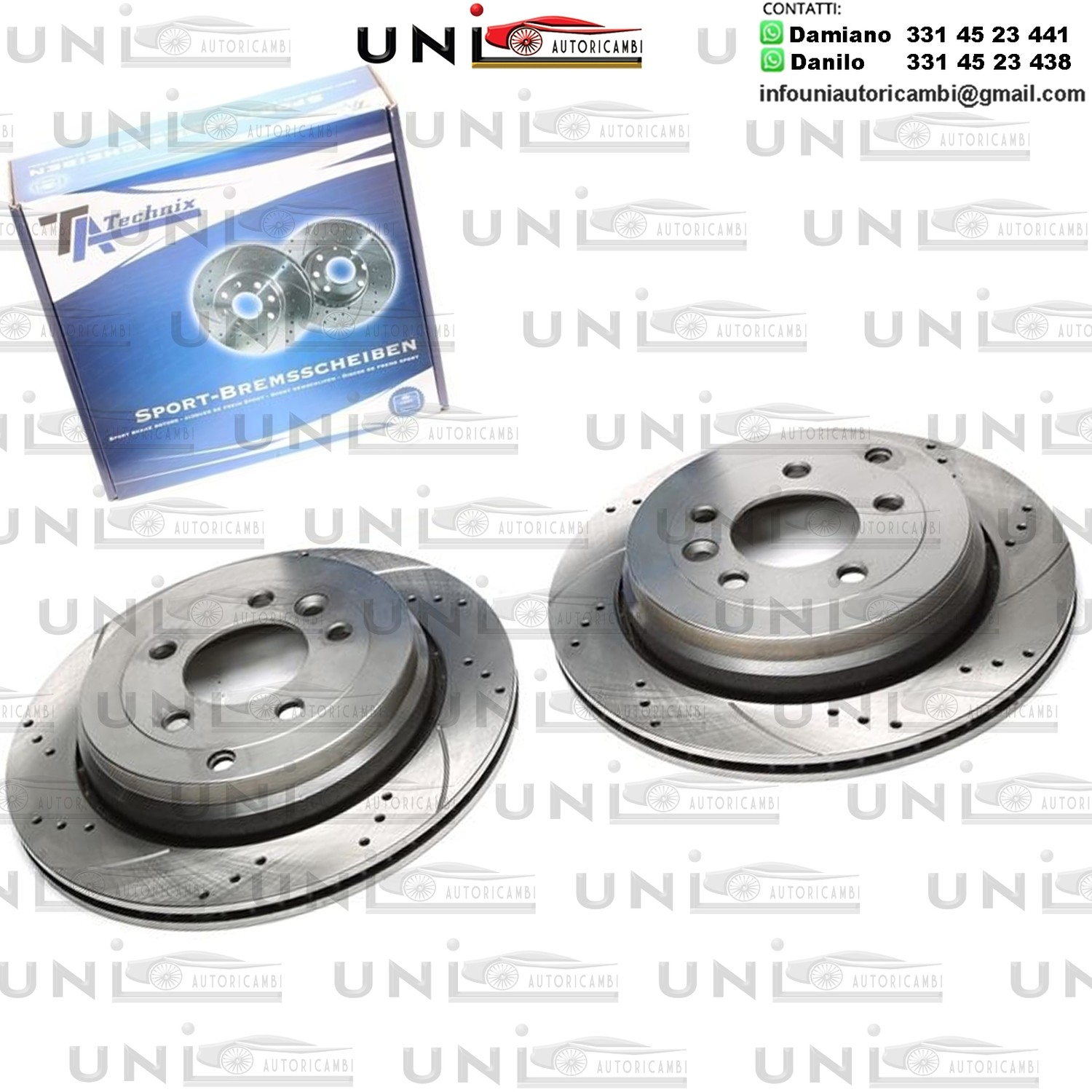 2X Dischi Sportivi Posteriori Land Rover Discovery III / Discovery IV / Range Rover Sport