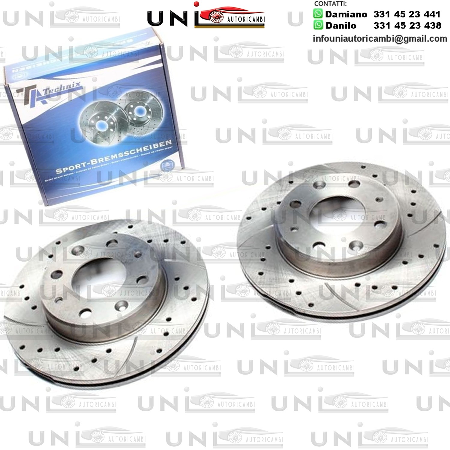 2X Dischi Sportivi Anteriori Honda Civic III Hatchback /  Civic IV Hatchback / Civic V Hatchback / CRX I / Civic I Shuttle / Rover 200