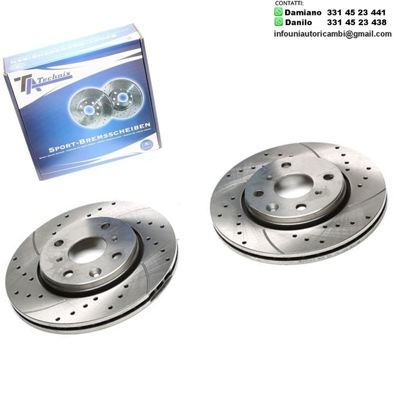 2X Dischi Sportivi Anteriori Citroën C1 / C1 II / Peugeot 107 / 108 / Toyota Aygo