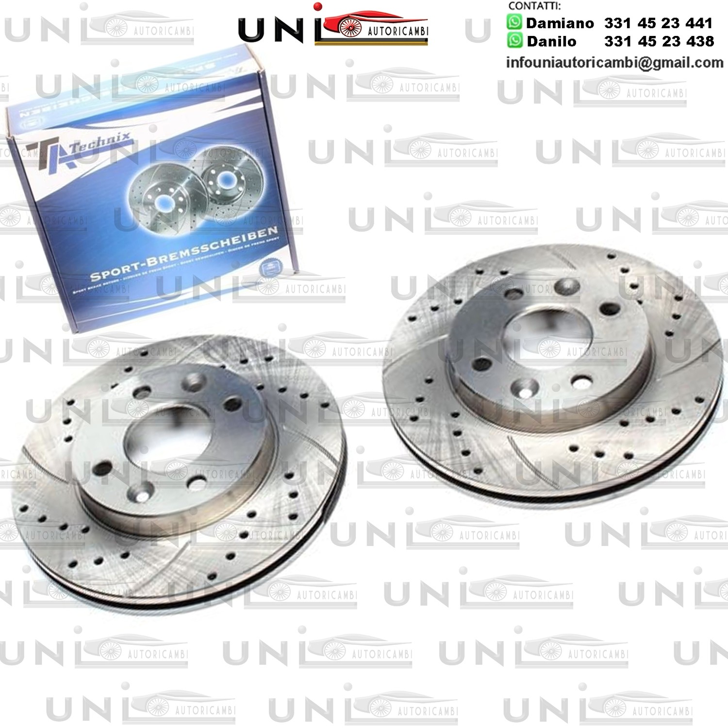 2X Dischi Sportivi Anteriori Nissan Kubistar / Renault Clio I / Kangoo / Megane I / Megane I Cabriolet / Thalia I / Thalia II / Super 5