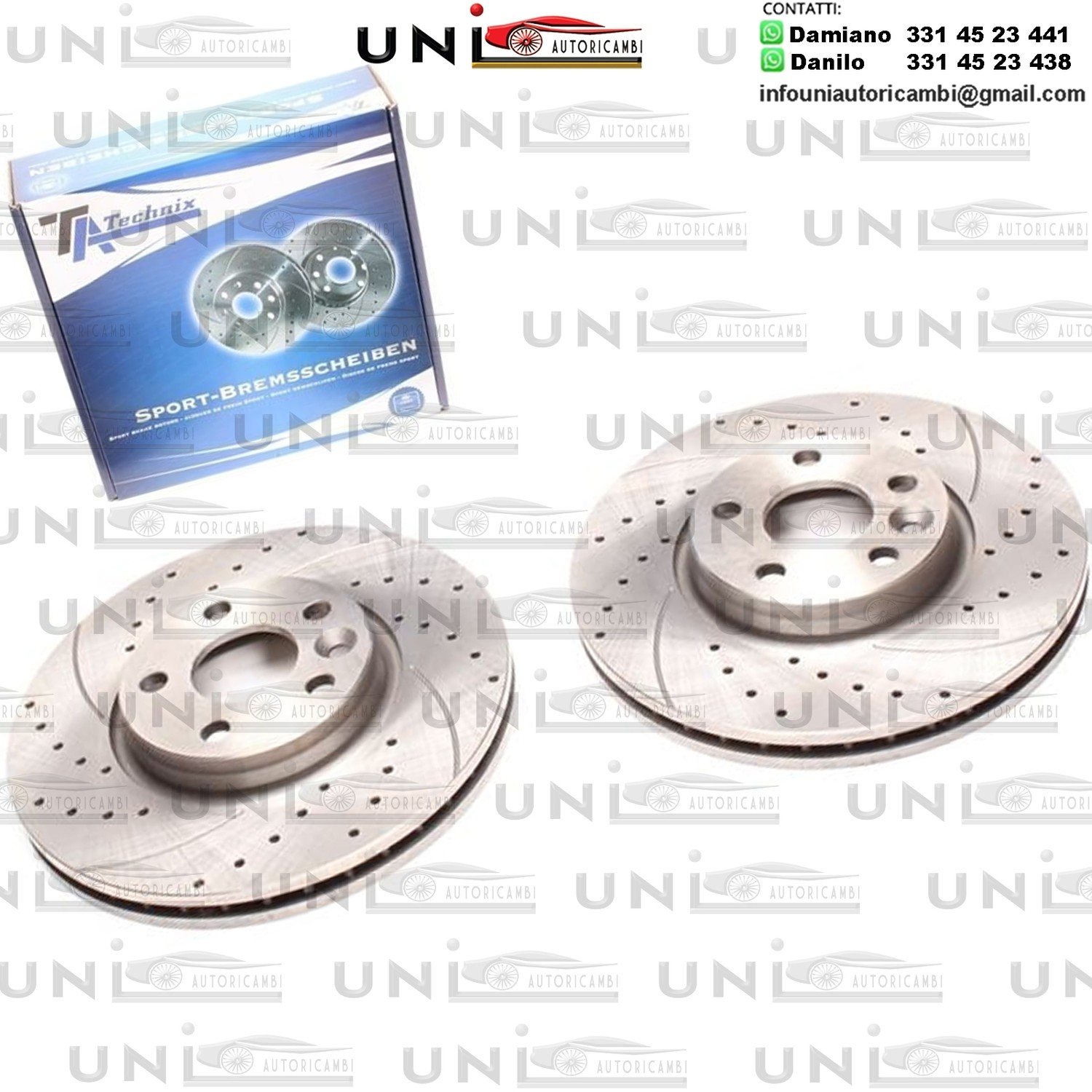 2X Dischi Sportivi Anteriori Ford Galaxy / Mondeo IV / S-Max / Land Rover Freelander / Volvo S60 / S80 / V60 / V70 / XC70
