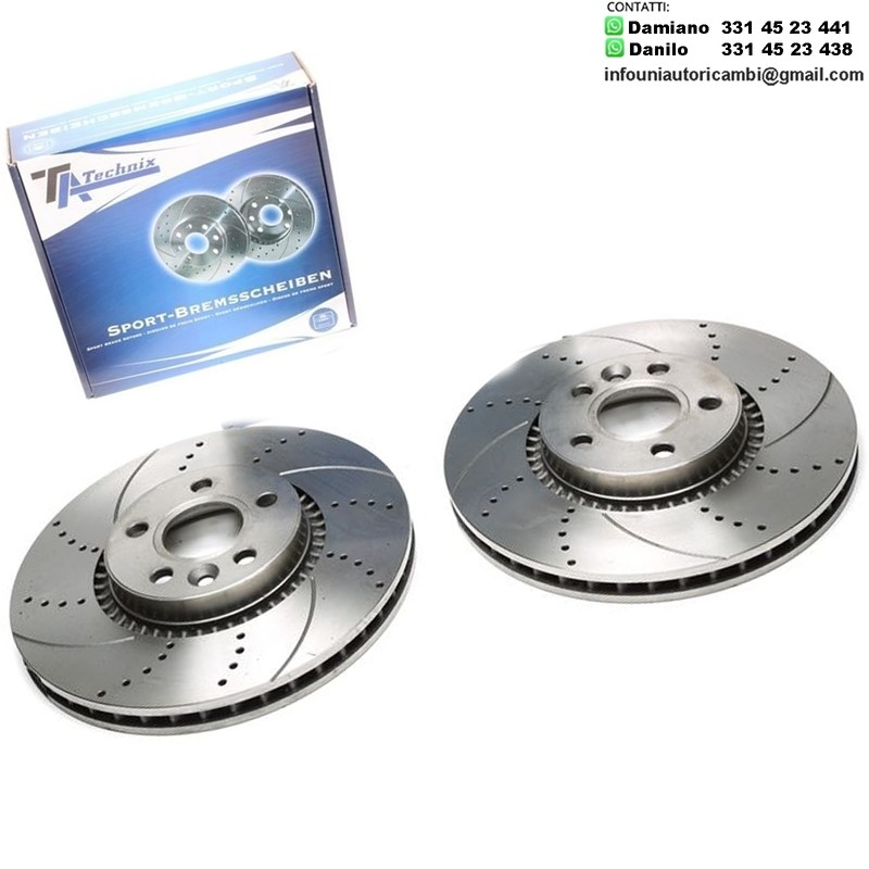 2X Dischi Sportivi Anteriori Ford Galaxy / S-Max / Land Rover Freelander / Volvo S60 II / S80 II / V60 / V70 III / XC70 II