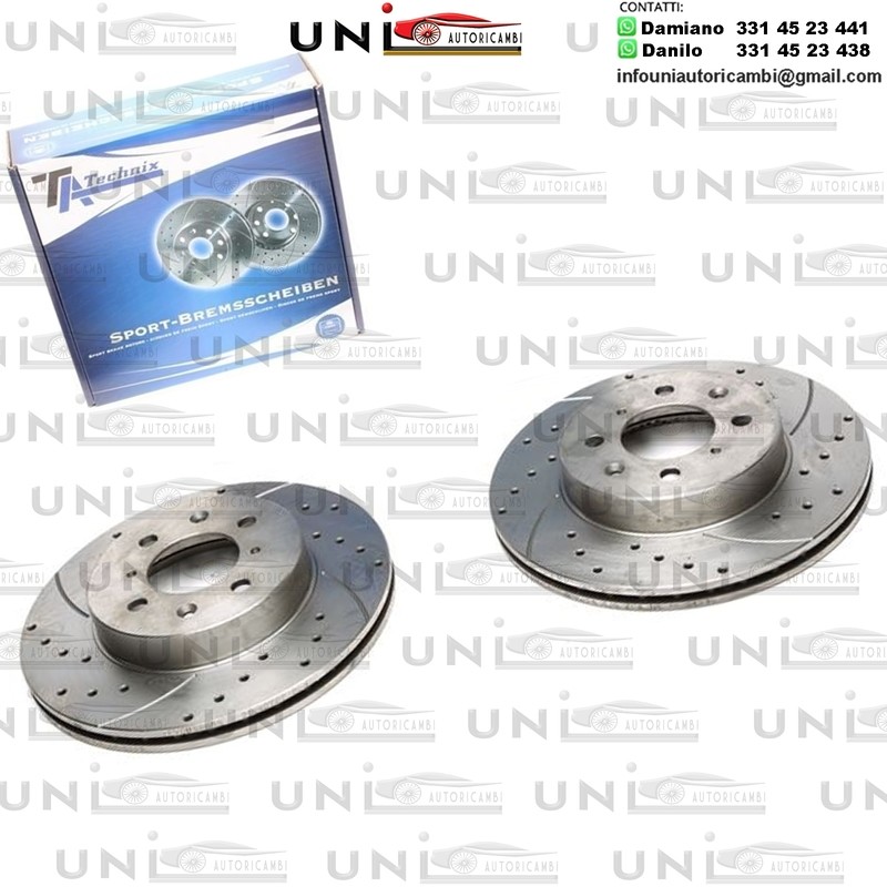 2X Dischi Sportivi Anteriori Honda Accord III / Accord III Aerodeck / Prelude III