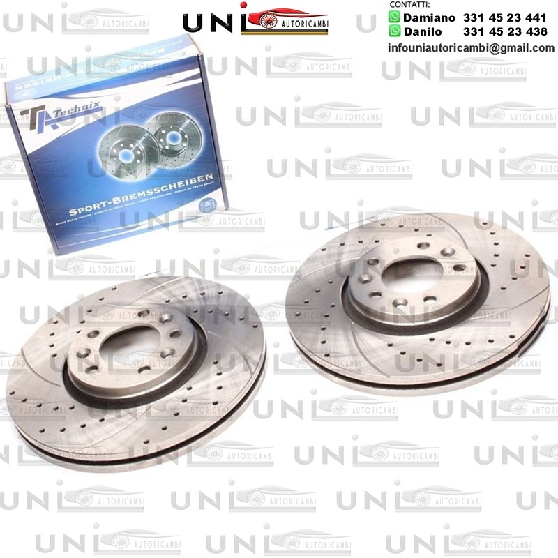 2X Dischi Sportivi Anteriori Citroën C5 III / Jumpy / Fiat Scudo / Peugeot 407 / Coupe / Expert