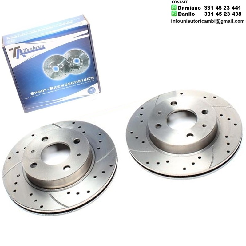 2X Dischi Sportivi Anteriori Nissan 100 NX / Sunny II / Sunny II Hatchback / Sunny II Coupe / Sunny III Hatchback