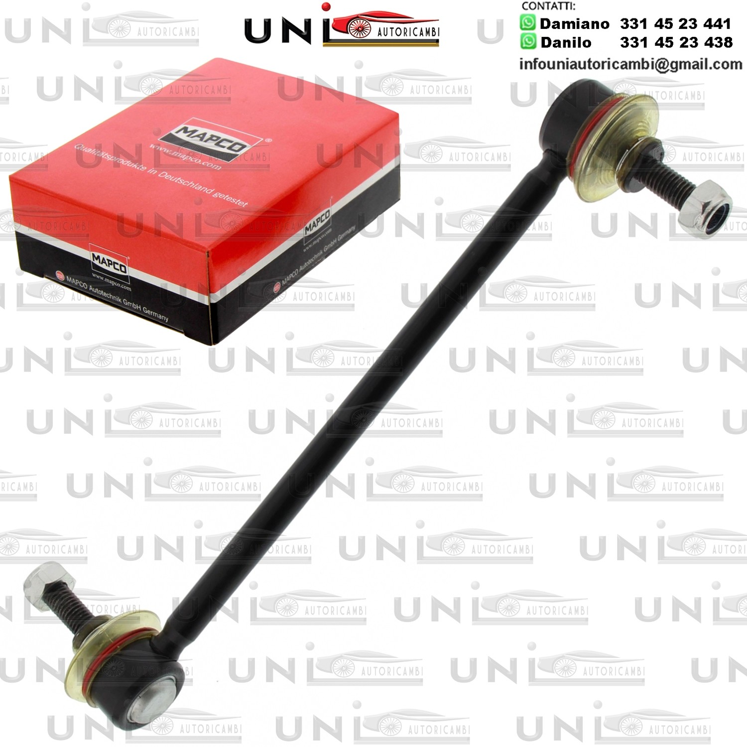 Asta/Puntone Assale anteriore bilaterale Rinforzata CHEVROLET SPARK 1.2 03.10-