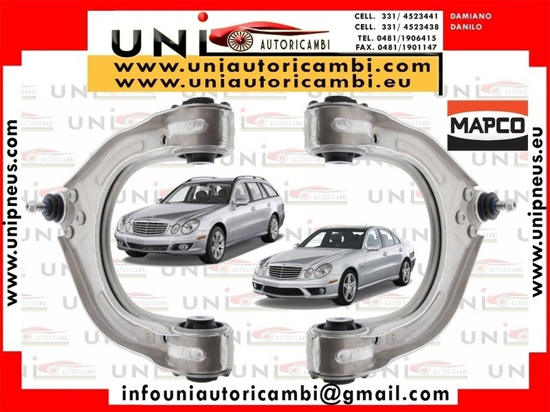 2 Bracci Anteriori Superiori Rinforzati SINISTRO SX + DESTRO DX per:  MERCEDES CLASSE E W211 S211 dal 2003- , MERCEDES CLS C219 dal 2004-
