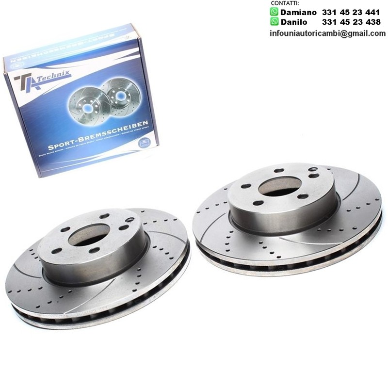 2X Dischi Sportivi Anteriori Mercedes-Benz C-Class / Coupe / Station Wagon / E-Class / Cabriolet / SW / SLK 200