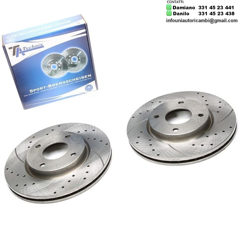 2X Dischi Sportivi Anteriori Nissan Cube / Tiida Hatchback / Tiida Notchback