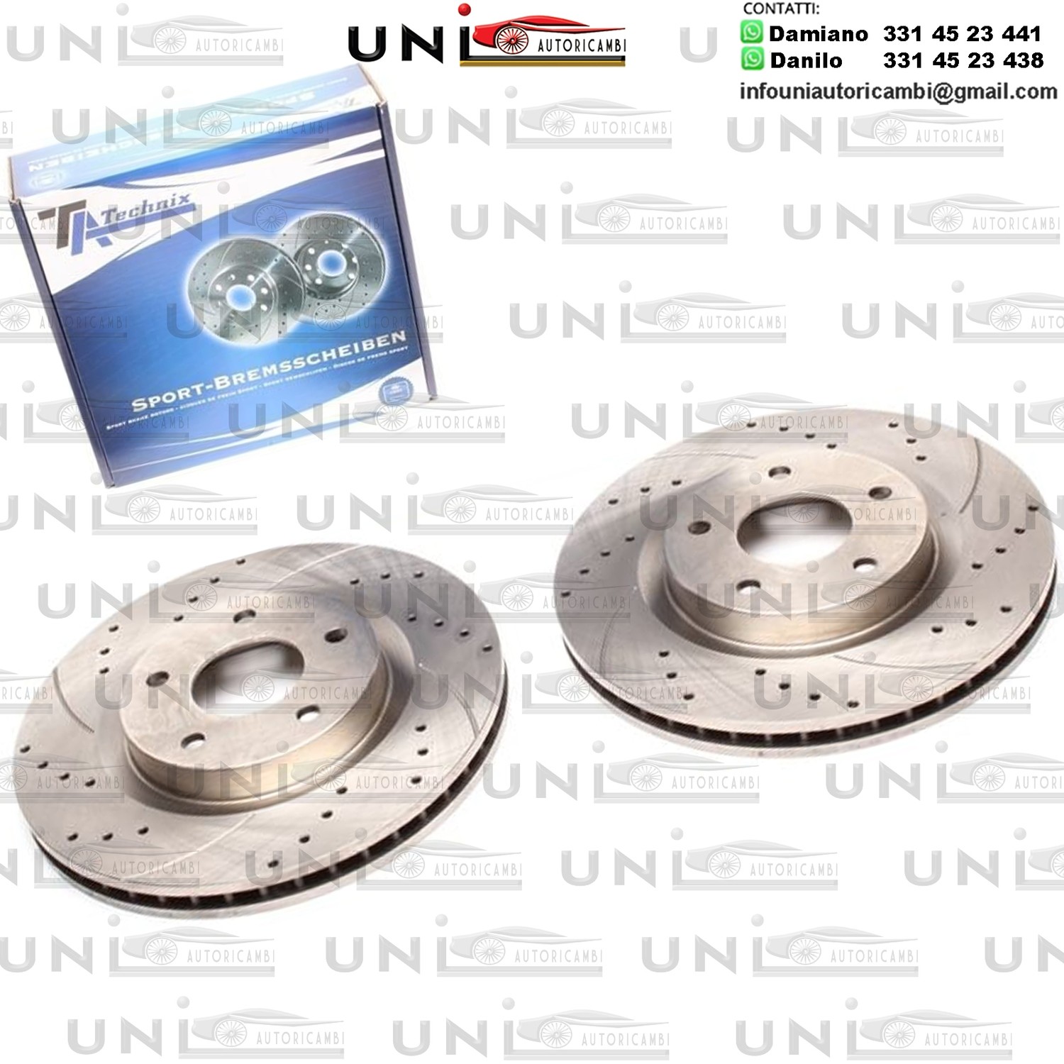 2X Dischi Sportivi Anteriori Nissan Juke / Qashqai / Qashqai +2 / X-Trail