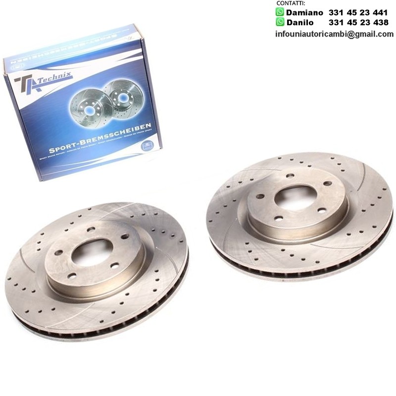 2X Dischi Sportivi Anteriori Nissan Juke / Qashqai / Qashqai +2 / X-Trail