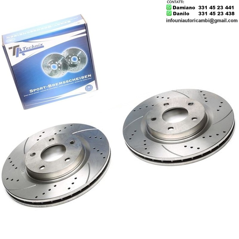 2 X Dischi Sportivi Anteriori Chrysler Sebring / Citroën C4 Aircross / Dodge Avenger / Jeep Compass / Mitsubishi ASX / Peugeot 4008