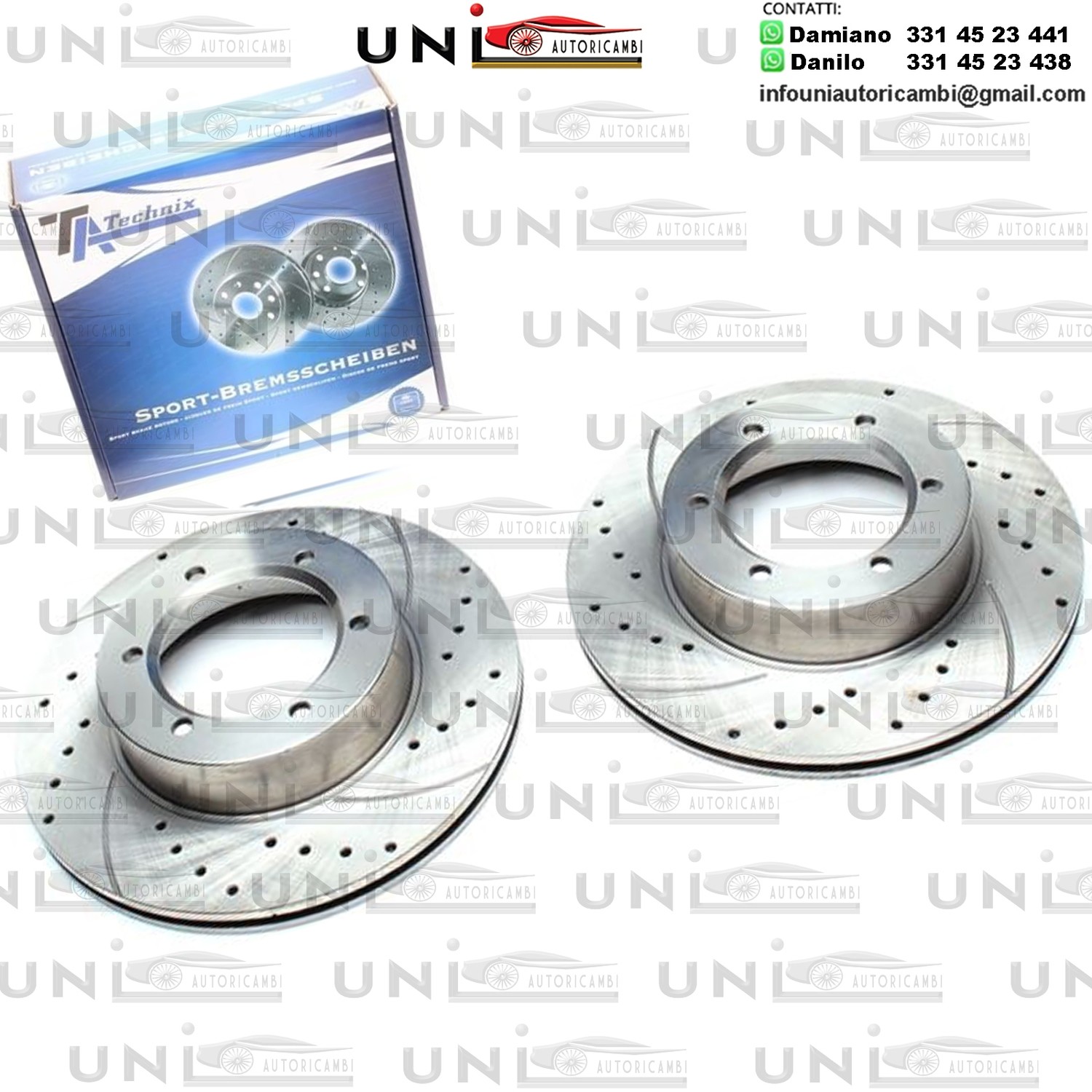 2X Dischi Sportivi Anteriori Toyota Hilux II Pick-up / Volkswagen Taro