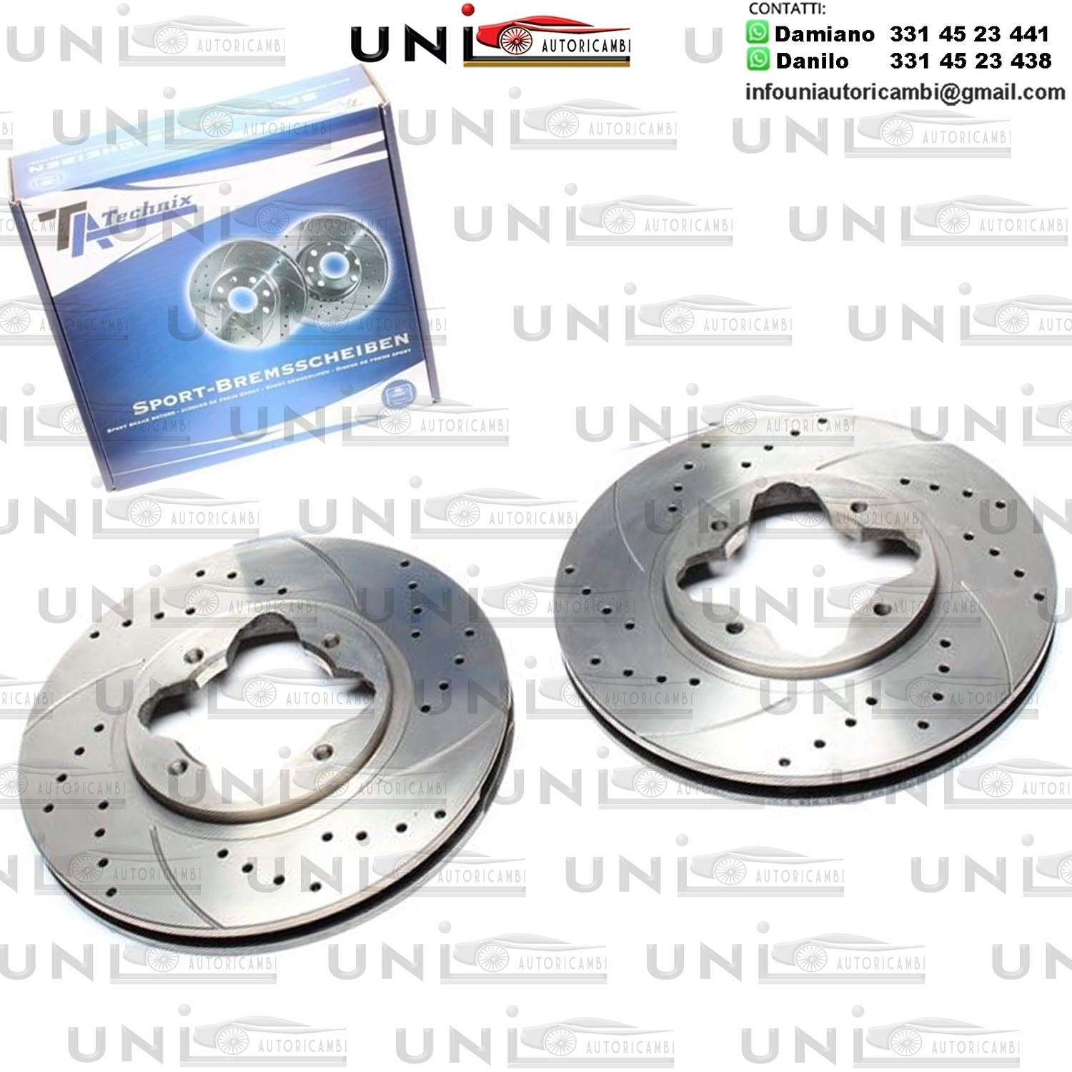 2X Dischi Sportivi Anteriori Honda Accord IV Aerodeck / Accod V / Accord V Aerodeck / Accord V Coupe